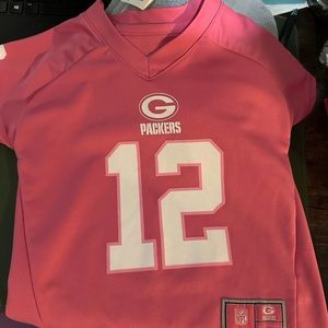 Pink kids Green Bay packer jersey